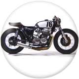 20MM Car  motorcycle  Print glass snaps buttons