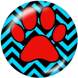 20MM Claw Print glass snaps buttons