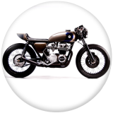 20MM Car  motorcycle  Print glass snaps buttons