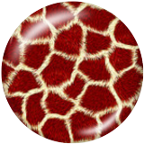 20MM Leopard Print Print glass snaps buttons
