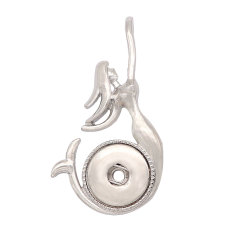 snap sliver Pendant  fit 20MM snaps style jewelry