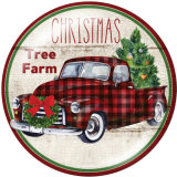20MM Christmas Print glass snaps buttons