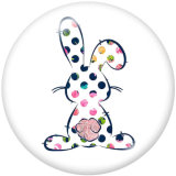 20MM Easter  Print glass snaps buttons