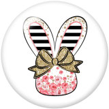 20MM Easter  Print glass snaps buttons