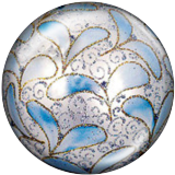 20MM Christmas ball Print glass snaps buttons