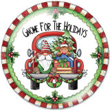 20MM Christmas Print glass snaps buttons