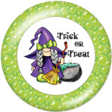 20MM Christmas Print glass snaps buttons