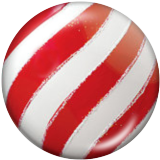 20MM Christmas ball Print glass snaps buttons