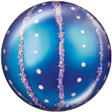 20MM Christmas ball Print glass snaps buttons