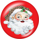 20MM Christmas Print glass snaps buttons