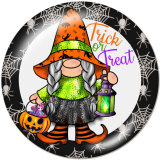 20MM Christmas Print glass snaps buttons