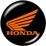 20MM  Motorcycle  car Auto Logos Print glass snaps buttons