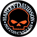 20MM Harley Motors car Print glass snaps buttons
