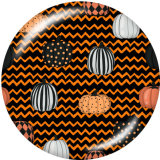 20MM Halloween Print glass snaps buttons