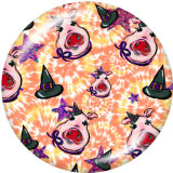 20MM Halloween Print glass snaps buttons