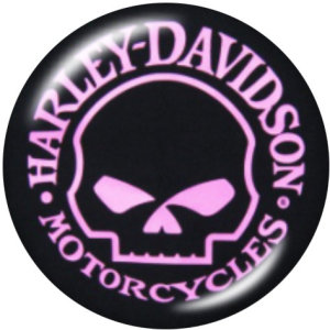 20MM Harley Motors car Print glass snaps buttons