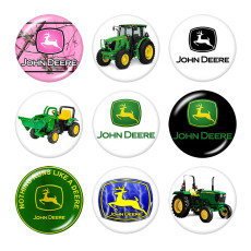 20MM truck Print glass snaps buttons