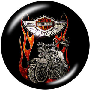 20MM Harley Motors car Print glass snaps buttons