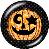 20MM Halloween Print glass snaps buttons