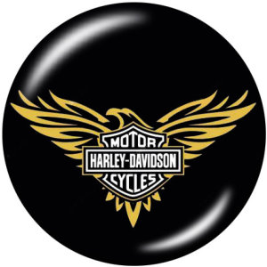 20MM Harley Motors car Print glass snaps buttons