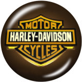 20MM Harley Motors car Print glass snaps buttons