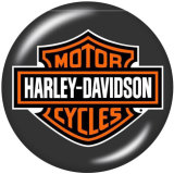 20MM Harley Motors car Print glass snaps buttons