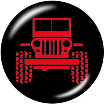 20MM Car Print  glass snaps buttons