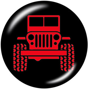 20MM Car Print  glass snaps buttons