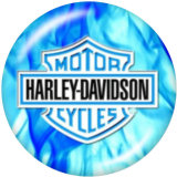 20MM Harley Motors car Print glass snaps buttons