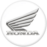 20MM  Motorcycle  car Auto Logos Print glass snaps buttons