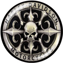 20MM Harley Motors car Print glass snaps buttons