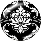 20MM decorative pattern Print glass snaps buttons