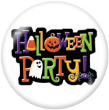 20MM Halloween Print glass snaps buttons