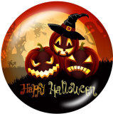 20MM Halloween Print glass snaps buttons