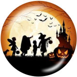20MM Halloween Print glass snaps buttons