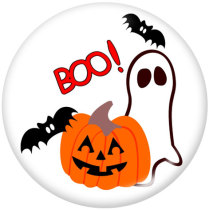 20MM Halloween Print glass snaps buttons