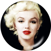 20MM Marilyn Monroe Print glass snaps buttons