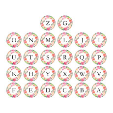 20MM Alphabet snap button 26 words glass  interchangable snaps jewelry