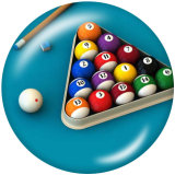 20MM snooker Print glass snaps buttons