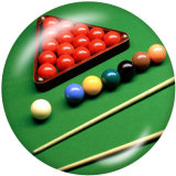 20MM snooker Print glass snaps buttons
