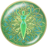 20MM decorative pattern Print glass snaps buttons