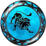 20MM Birthstone 12 constellations glass snap bottom