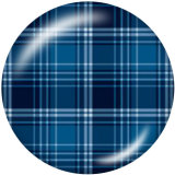 20MM Checkerboard element Print glass snaps buttons