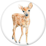 20MM animal Print glass snaps buttons