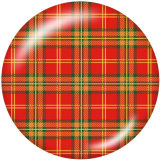 20MM Checkerboard element Print glass snaps buttons