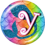 20MM Alphabet snap button 26 words glass  interchangable snaps jewelry