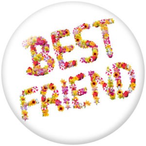 20MM BBF Print glass snaps buttons