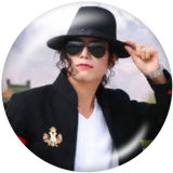 20MM Michael Jackson Print glass snaps buttons
