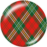 20MM Checkerboard element Print glass snaps buttons