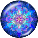20MM decorative pattern Print glass snaps buttons